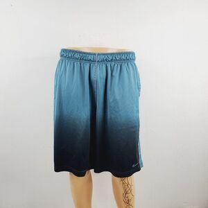 Nike Men's Blue Dri-Fit Elastic Waist Pull On Slash Pocket Athletic Shorts Sz L